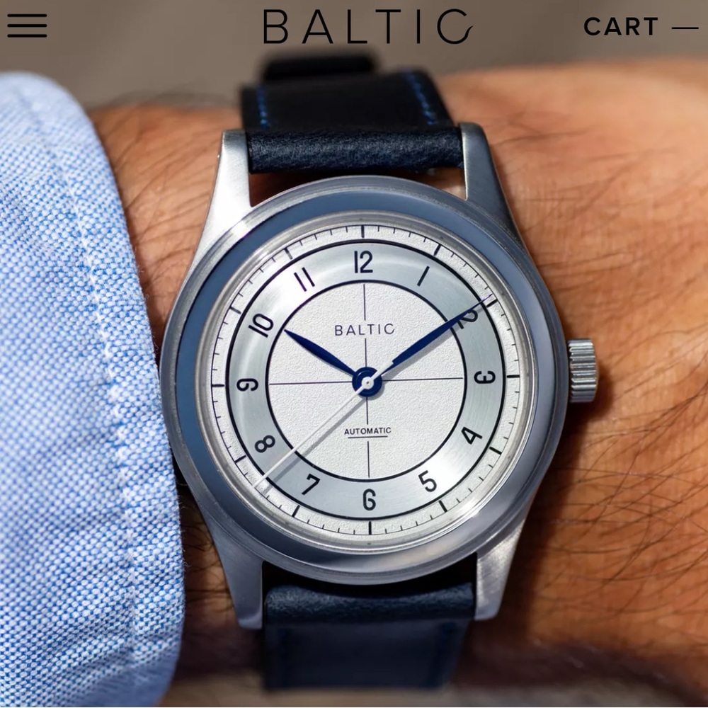 Baltic HMS 002 Silver 38MM Watch